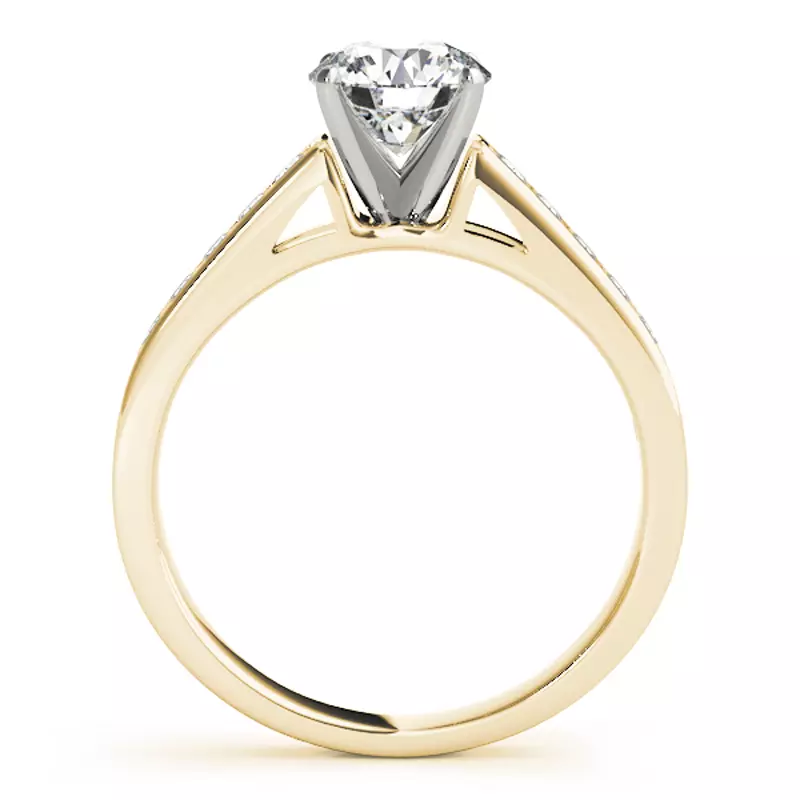 14K Yellow Gold Dulce Channel Diamond Engagement Ring