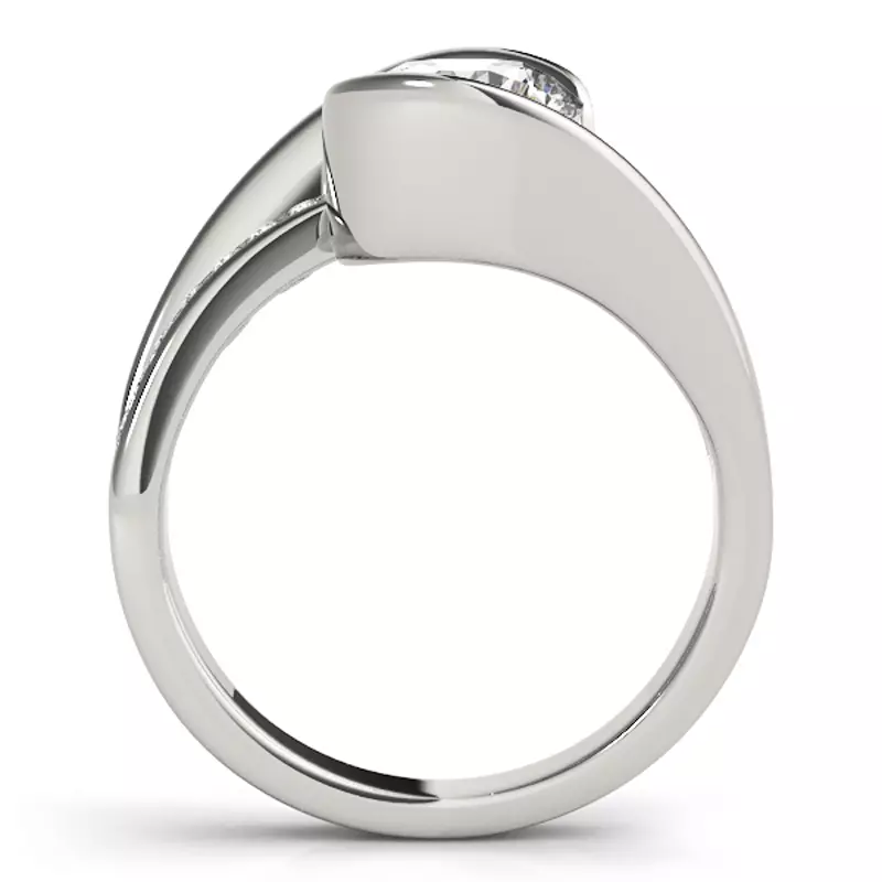 Platinum Jordan Contemporary Channel Set Diamond Engagement Ring
