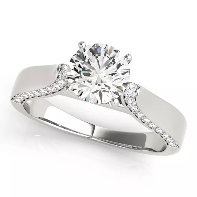 Zilla Pavé Diamond Engagement Ring