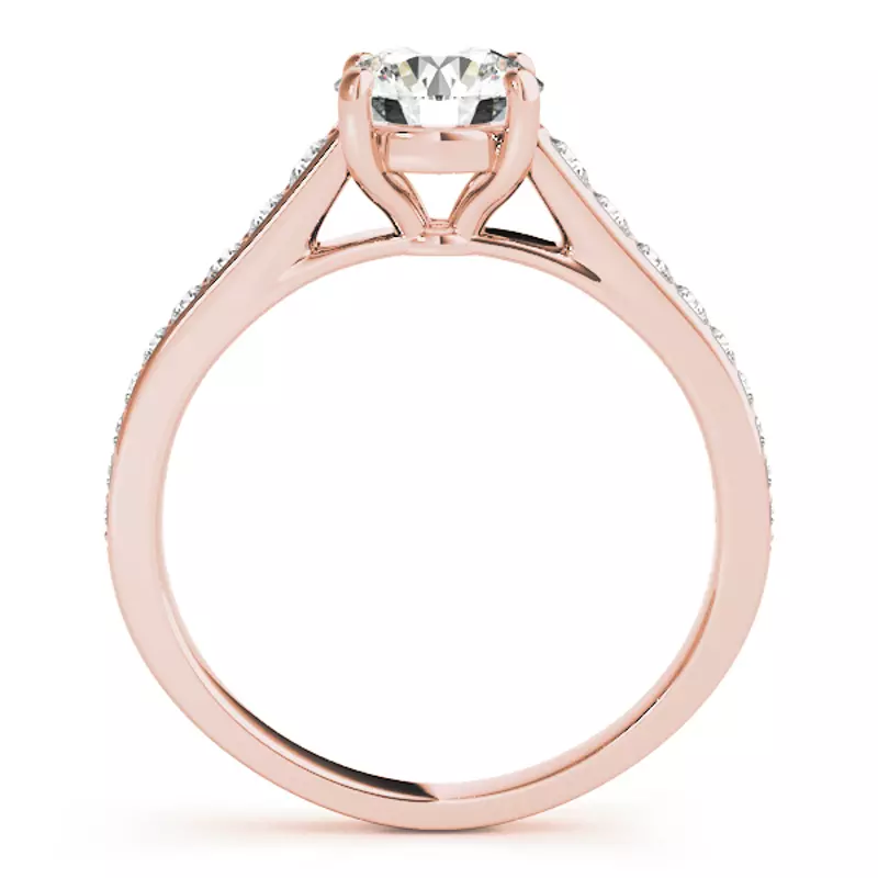 14K Rose Gold Maia Graduating Diamond Engagement Ring