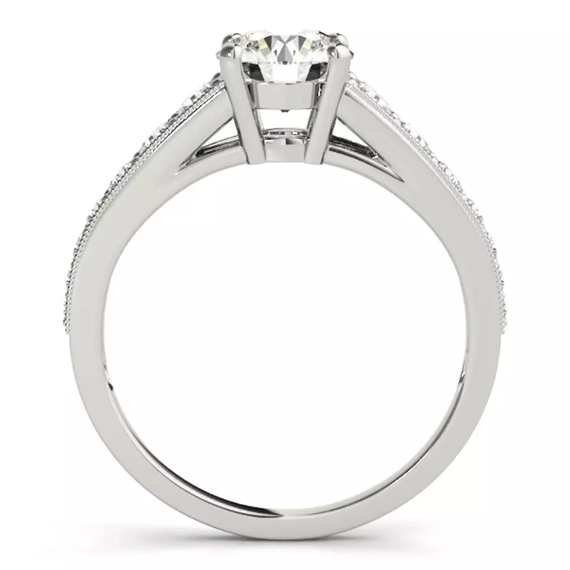 Platinum Hattie Graduating Diamond Engagement Ring
