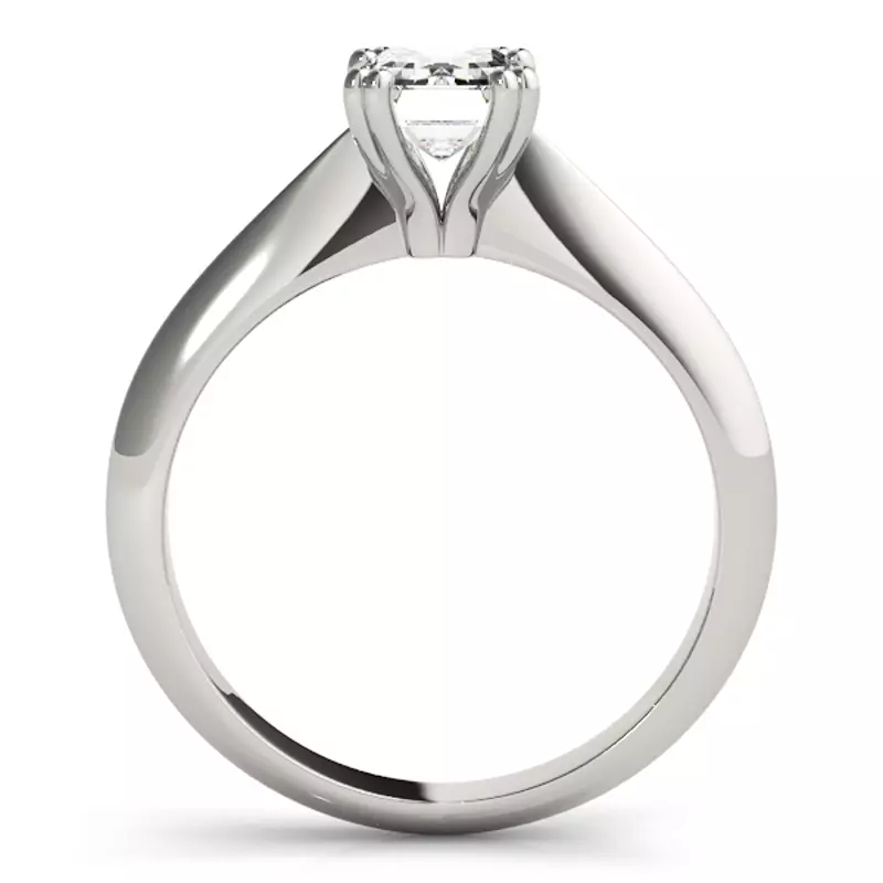 14K White Gold Juliet Double Prong Solitaire Engagement Ring