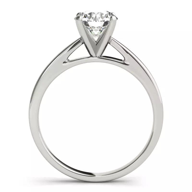 Platinum Abaline Solitaire Engagement Ring