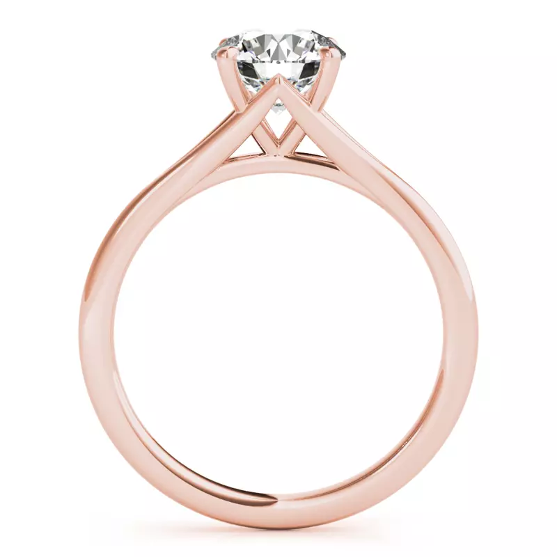 14K Rose Gold Ella Solitaire Engagement Ring