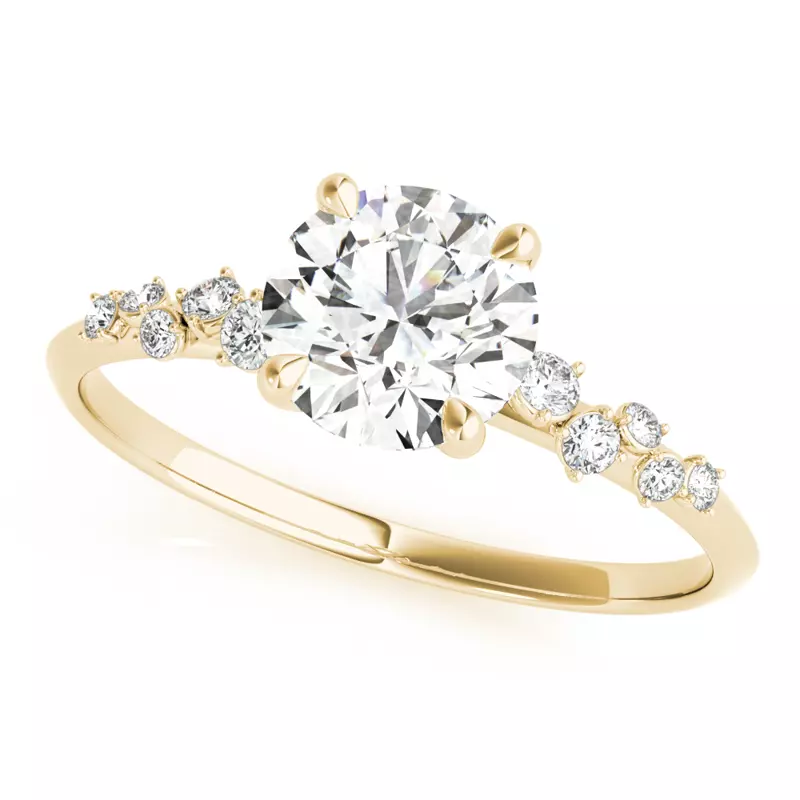 Elsie Scattered Diamond Engagement Ring