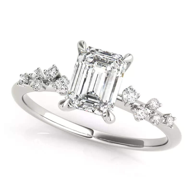 Tegan Vintage Inspired Engagement Ring - Platinum