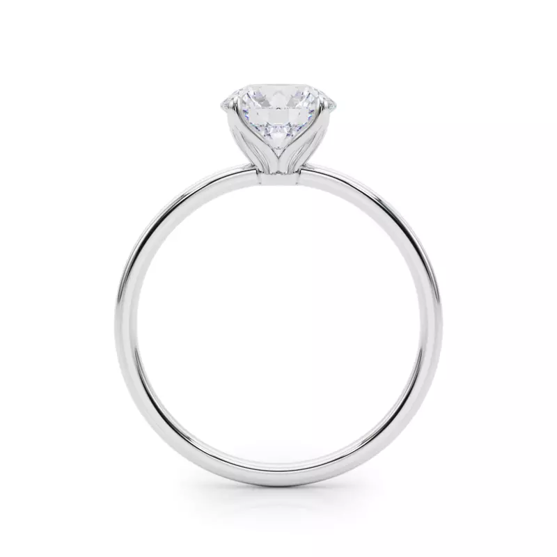 Platinum Ivy 4 Prong Solitaire Engagement Ring