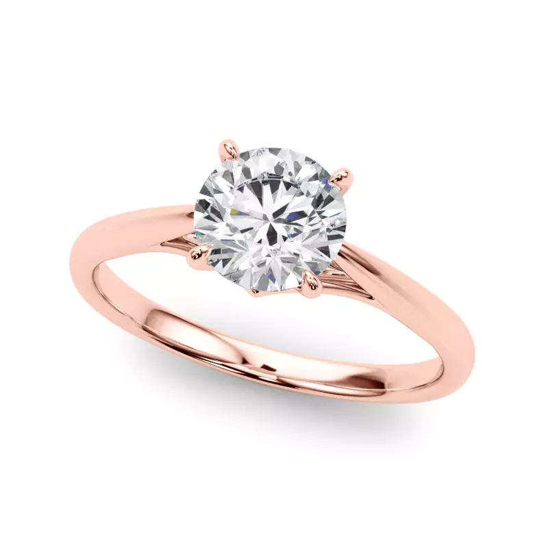 14K Rose Gold Serilda Solitaire Engagement Ring