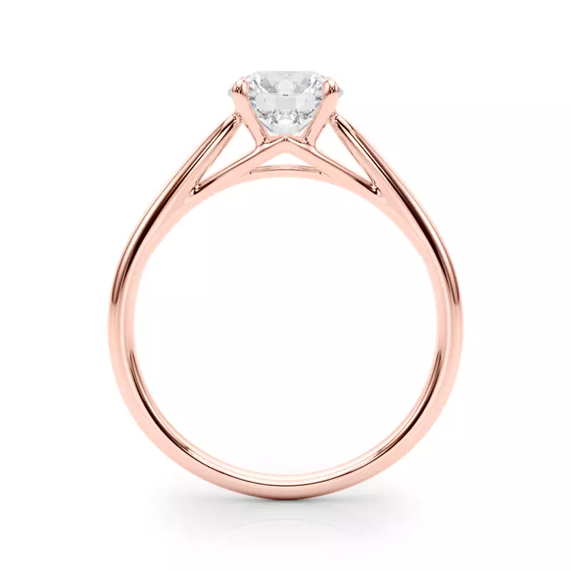 14K Rose Gold Serilda Solitaire Engagement Ring