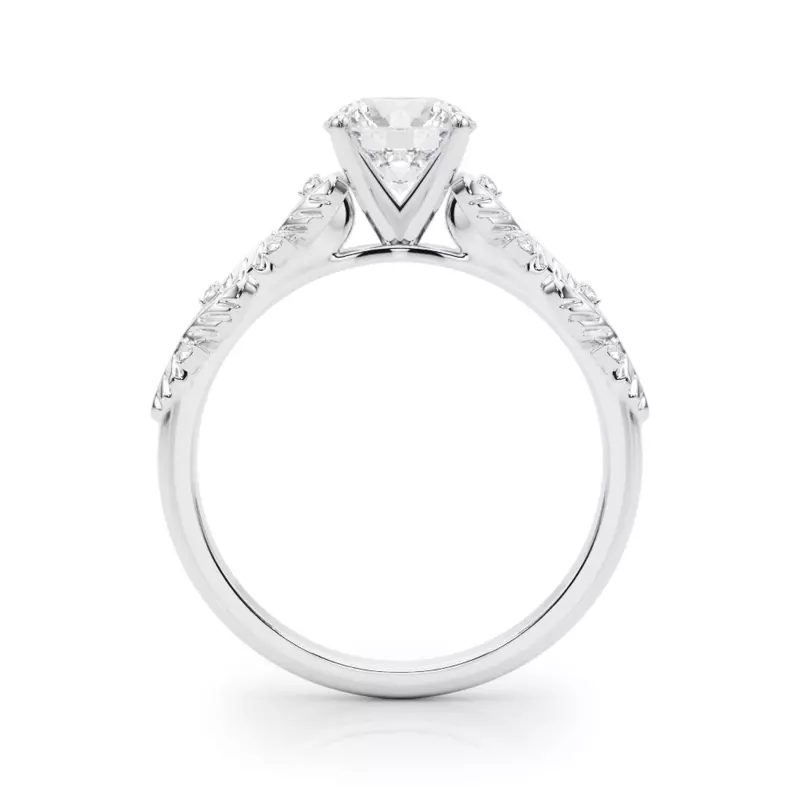 Platinum Tokyo Nature Inspired Engagement Ring