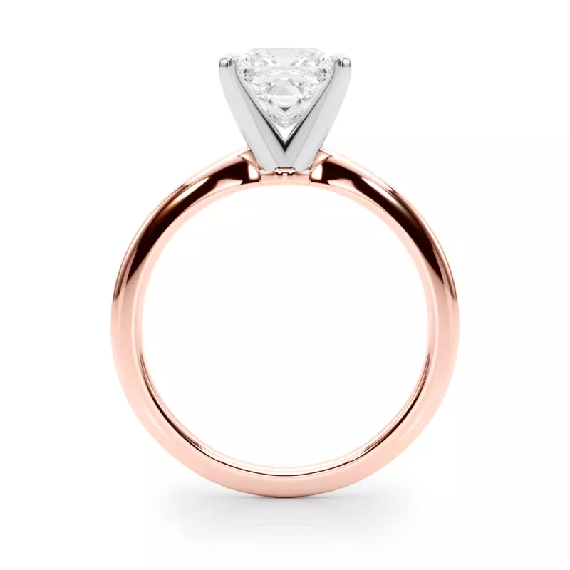 14K Rose Gold Windy Solitaire Engagement Ring