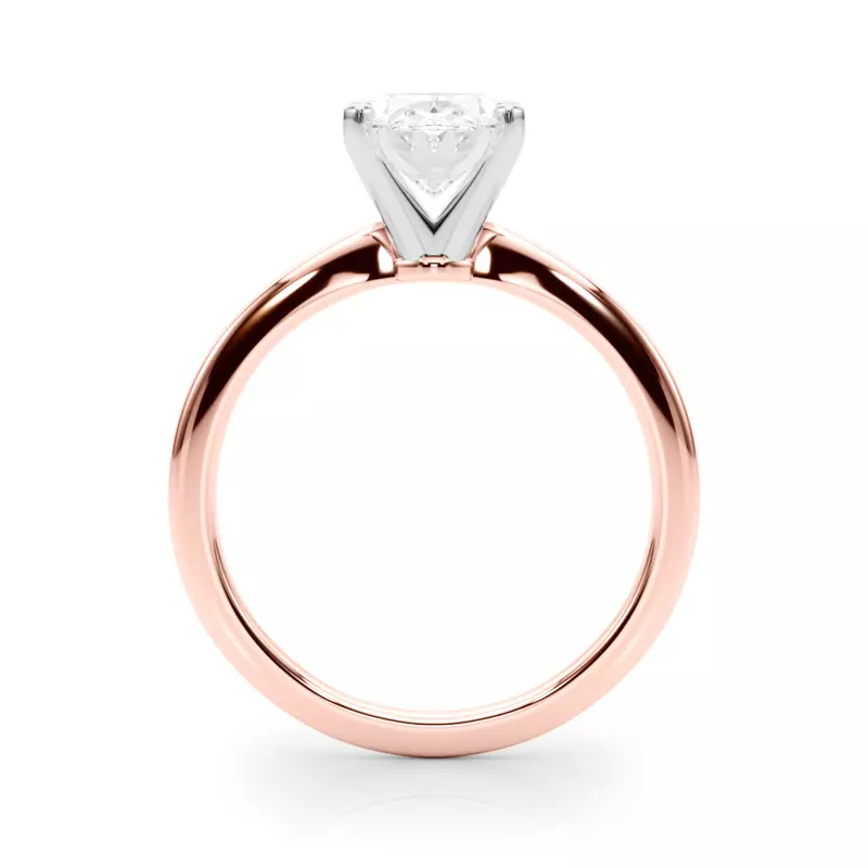 14K Rose Gold Windy Solitaire Engagement Ring