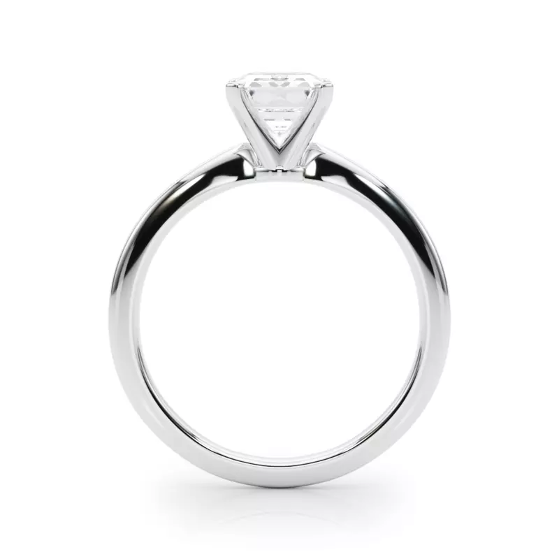 14K White Gold Windy Solitaire Engagement Ring