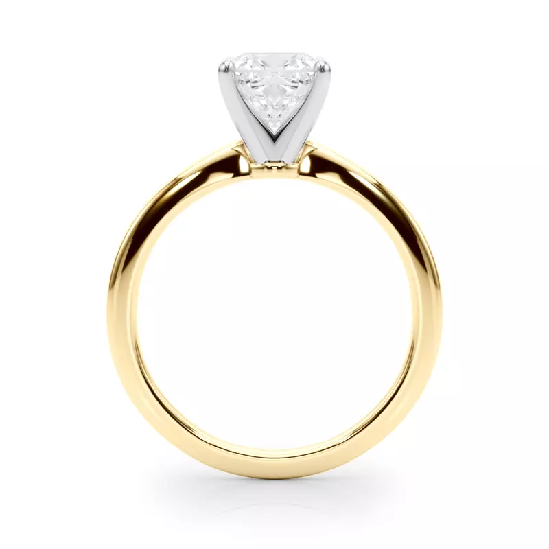 14K Yellow Gold Windy Solitaire Engagement Ring