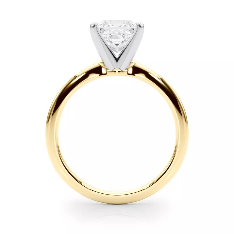 14K Yellow Gold Windy Solitaire Engagement Ring