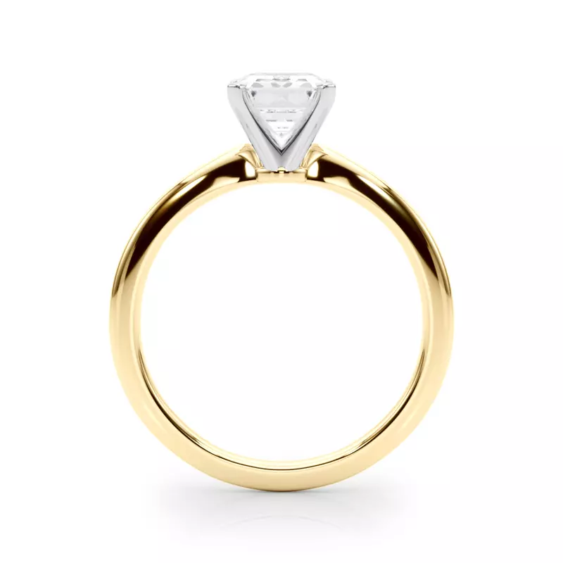 14K Yellow Gold Windy Solitaire Engagement Ring