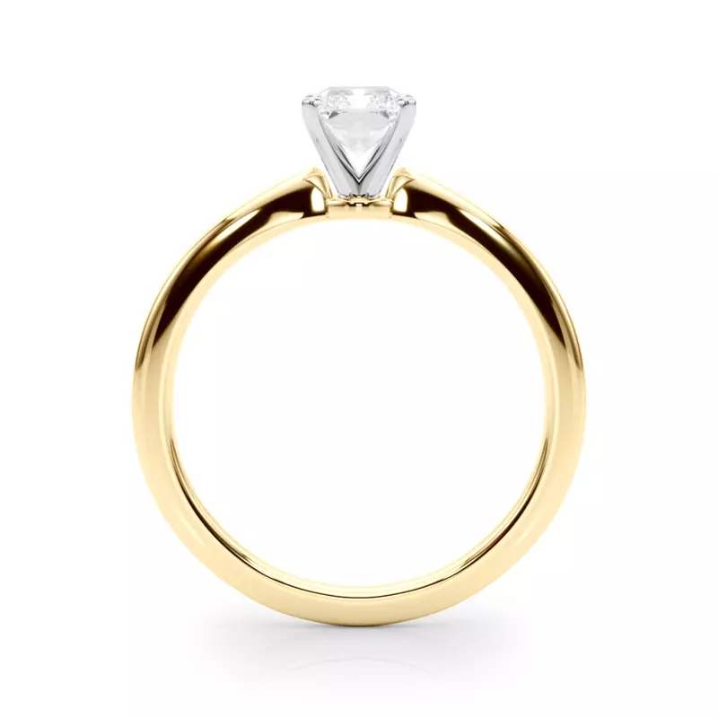 14K Yellow Gold Windy Solitaire Engagement Ring