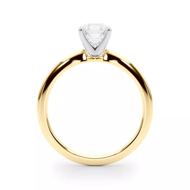 14K Yellow Gold Windy Solitaire Engagement Ring
