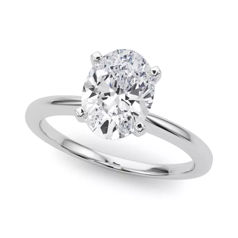 Platinum Windy Solitaire Engagement Ring