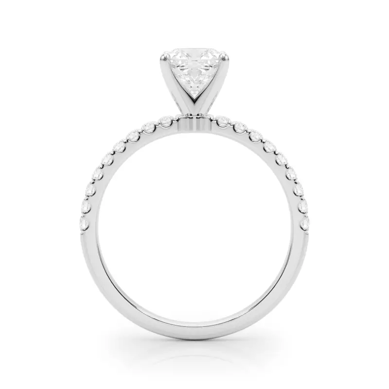 14K White Gold Joanna Classic Pave Diamond Engagement Ring