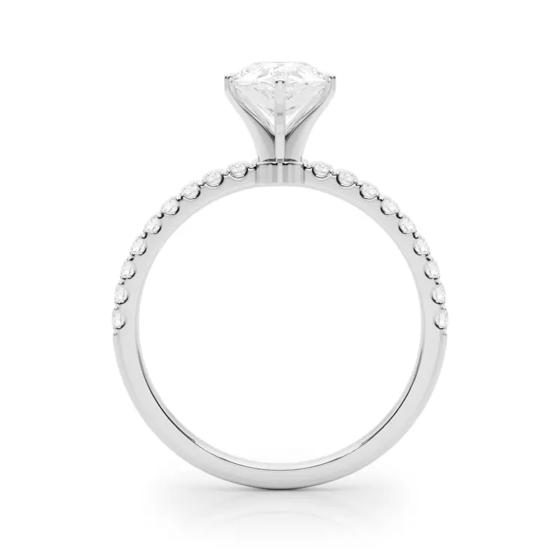 14K White Gold Joanna Classic Pave Diamond Engagement Ring