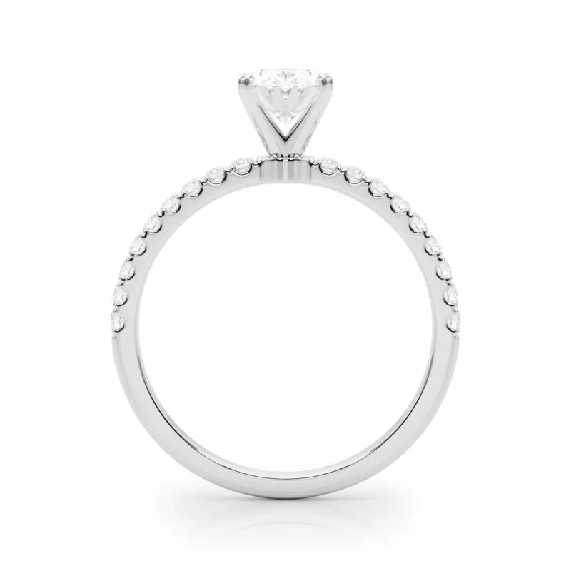 14K White Gold Joanna Classic Pave Diamond Engagement Ring