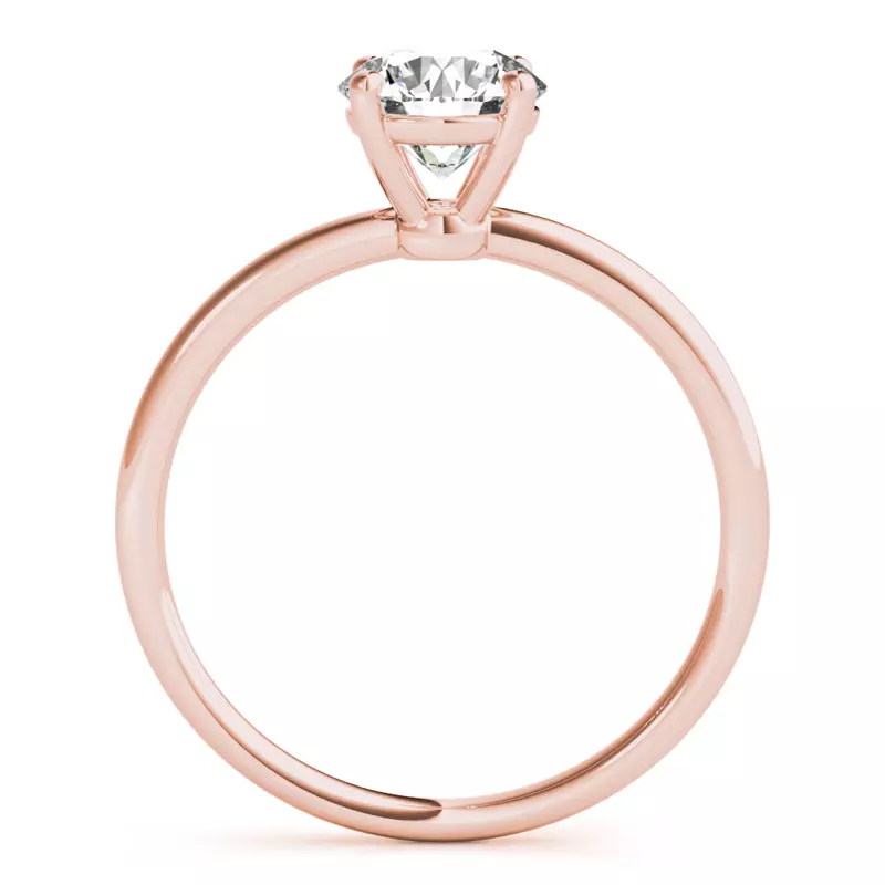 14K Rose Gold Addison Traditional Solitaire Engagement Ring