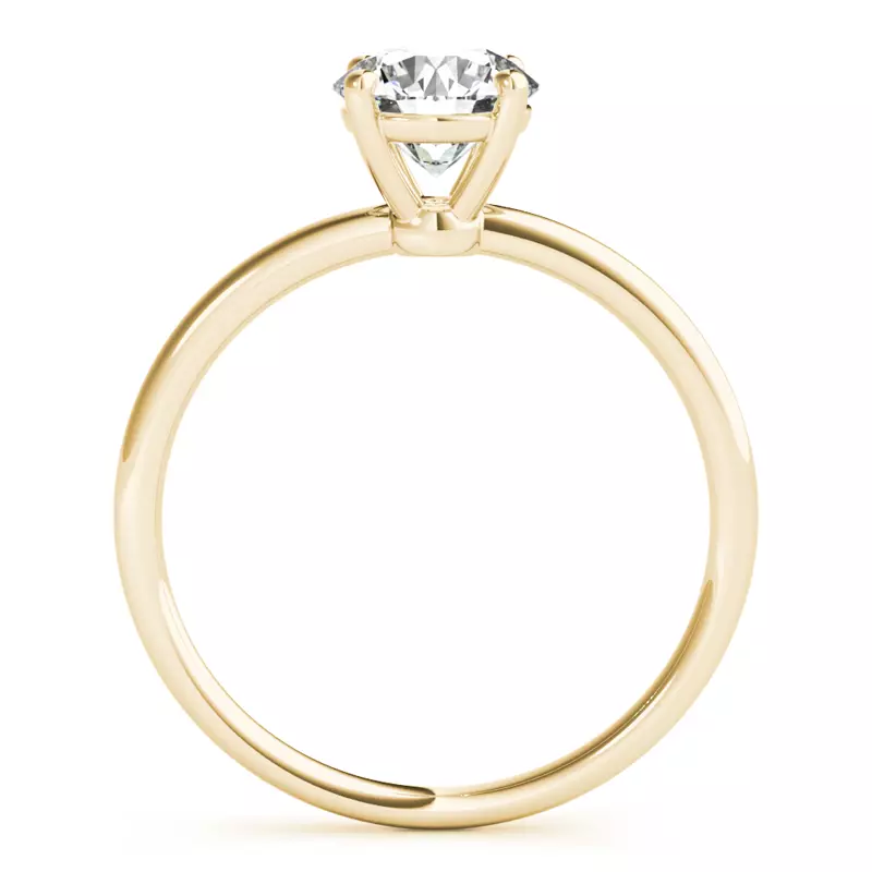 18K Yellow Gold Addison Traditional Solitaire Engagement Ring