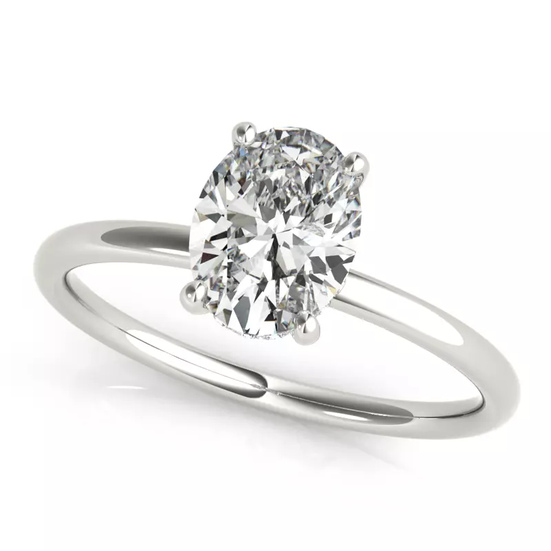 Platinum Lisa Hidden Halo Diamond Engagement Ring