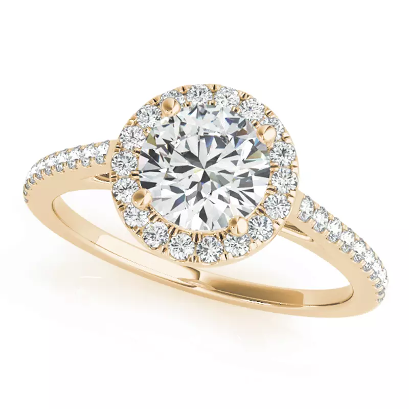 Avery Traditional Halo Engagement Ring