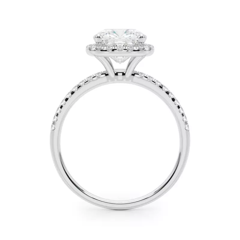 14K White Gold Chloe Halo Engagement Ring