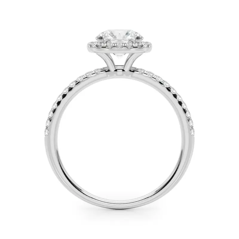 Platinum Chloe Halo Engagement Ring