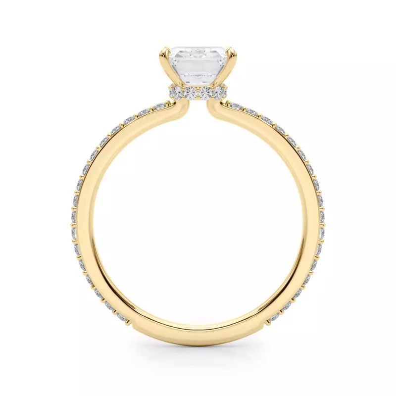14K Yellow Gold Sedona Hidden Halo Engagement Ring