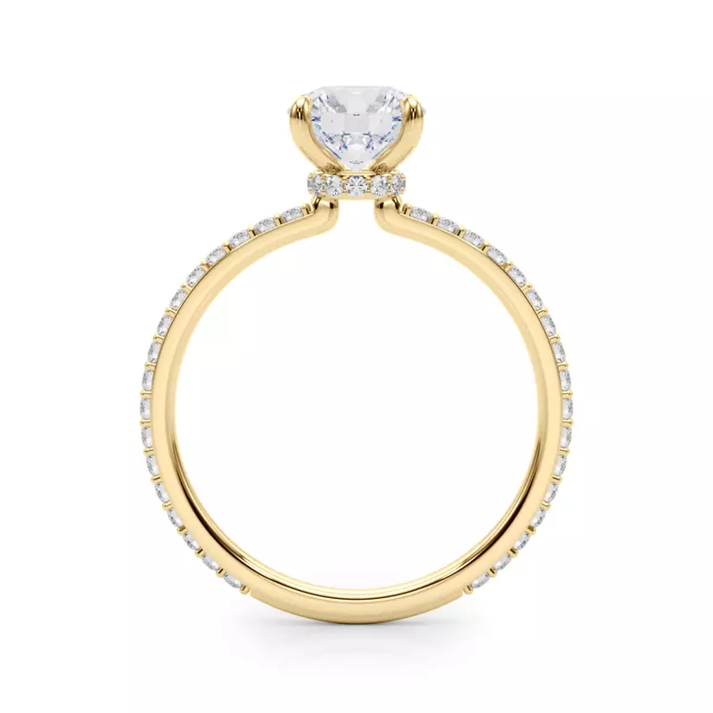 18K Yellow Gold Sedona Hidden Halo Engagement Ring