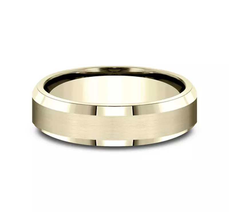 Satin Bevel Edge Comfort-Fit Band (6mm)