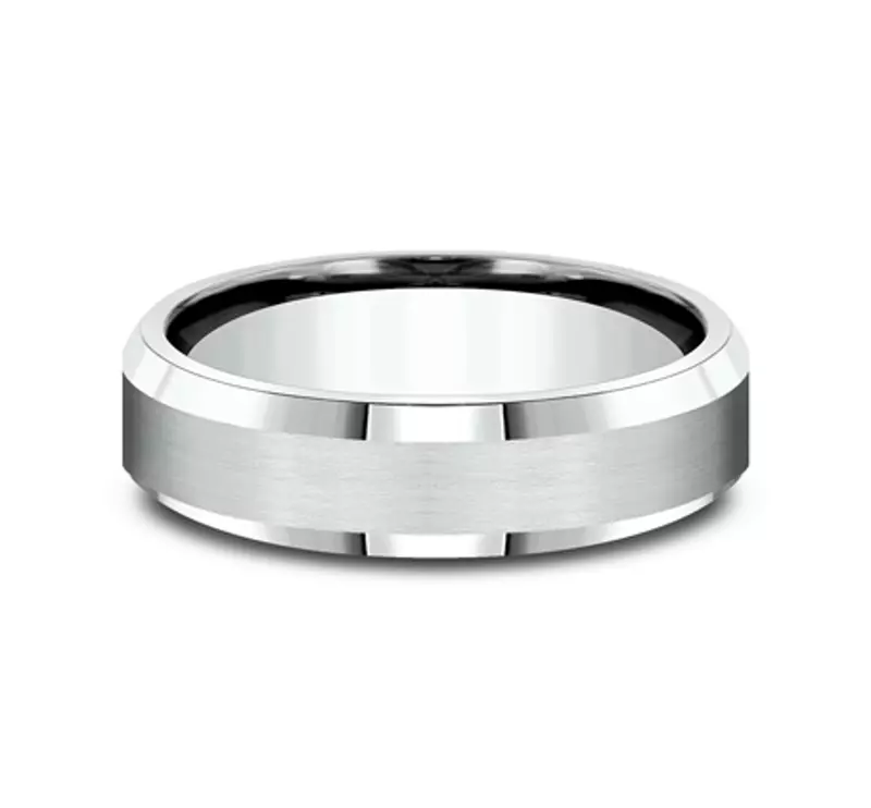 Satin Bevel Edge Comfort-Fit Band (6mm)