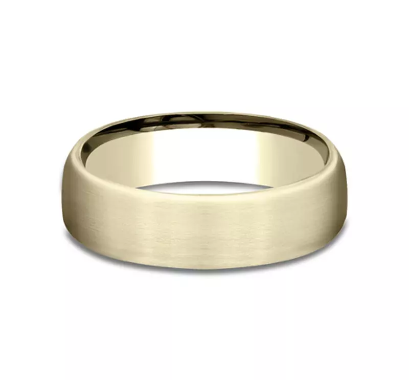 Satin Low Dome Comfort-Fit Band (6.5mm)