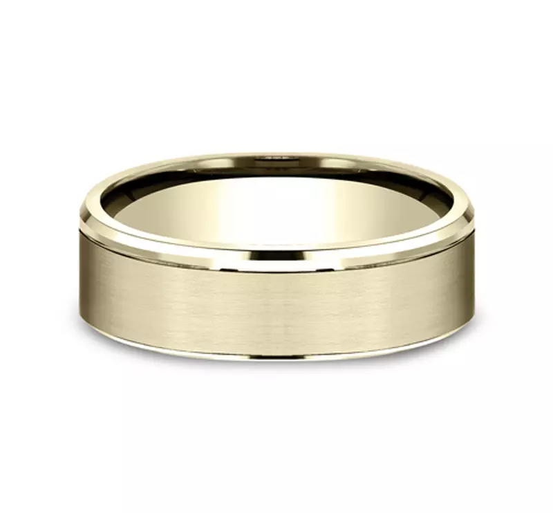 Brushed Edge-Line Comfort-Fit Band (6.5mm)