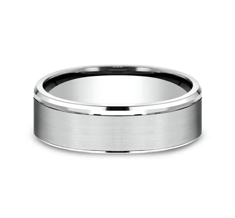 Brushed Edge-Line Comfort-Fit Band (6.5mm)
