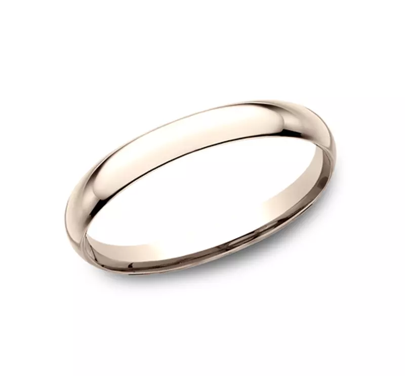 14K Rose Gold Classic Comfort-Fit Band (2mm)
