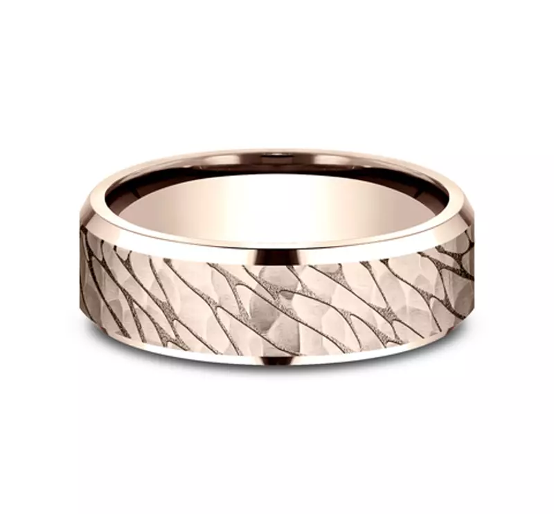 Canyon Finish Beveled Edge Comfort-Fit Band (7mm)