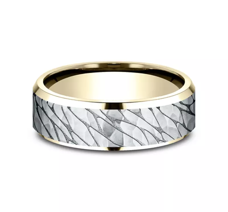 Canyon Finish Beveled Edge Comfort-Fit Band (7mm)