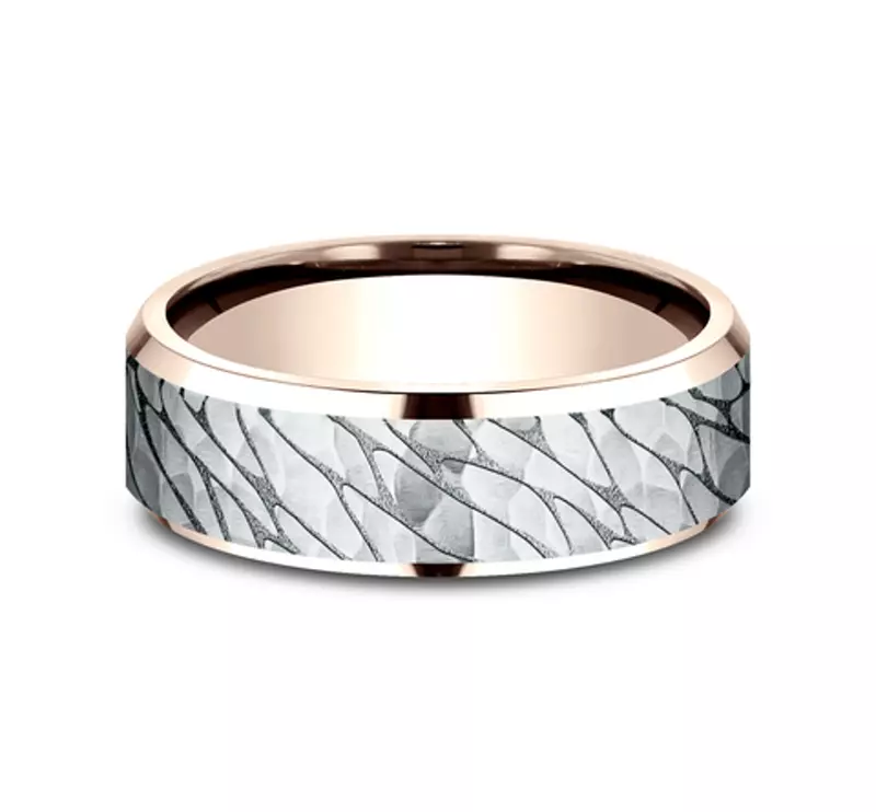 Canyon Finish Beveled Edge Comfort-Fit Band (7mm)