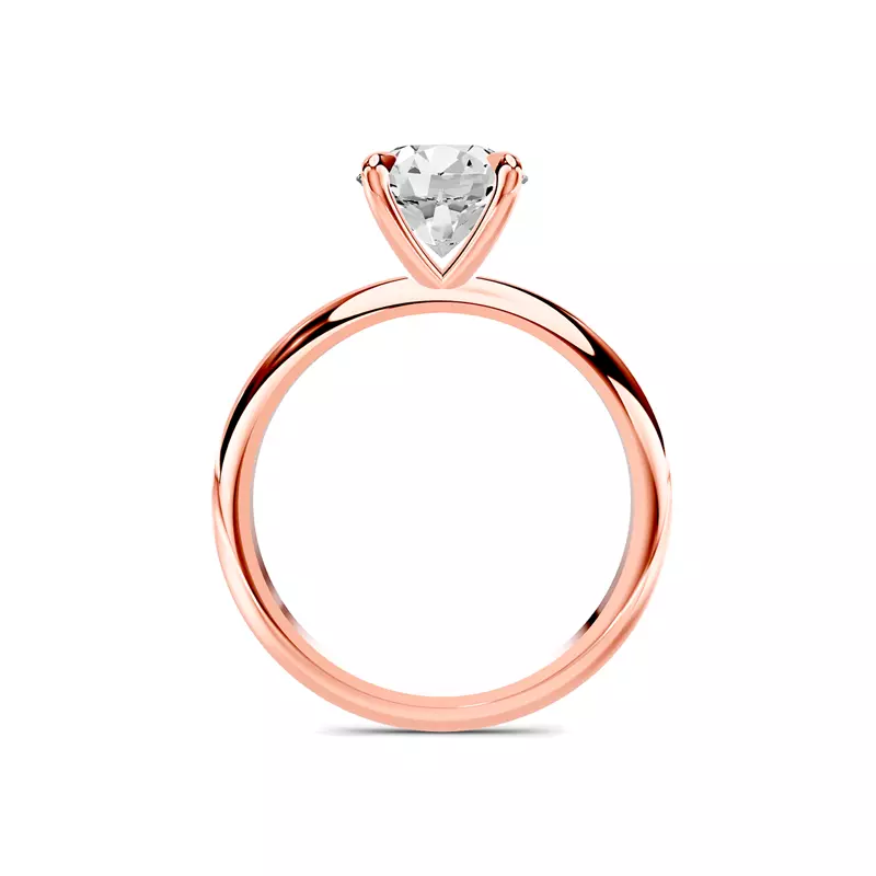 14K Rose Gold Serra Knife Edge Engagement Ring (2mm)