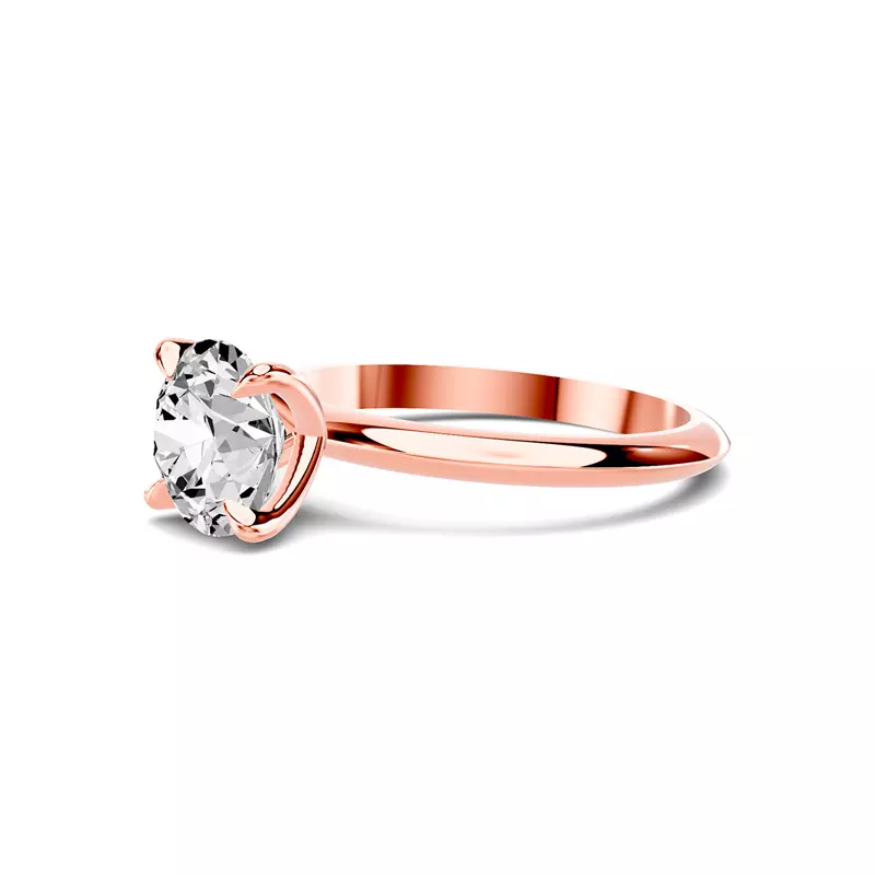 14K Rose Gold Serra Knife Edge Engagement Ring (2mm)