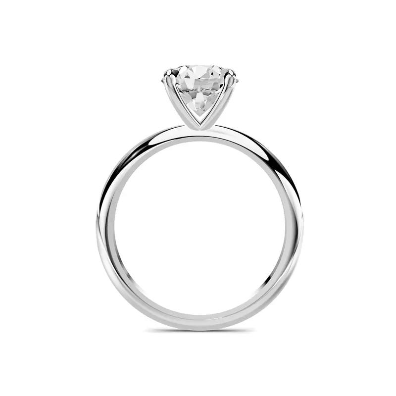 14K White Gold Serra Knife Edge Engagement Ring (2mm)