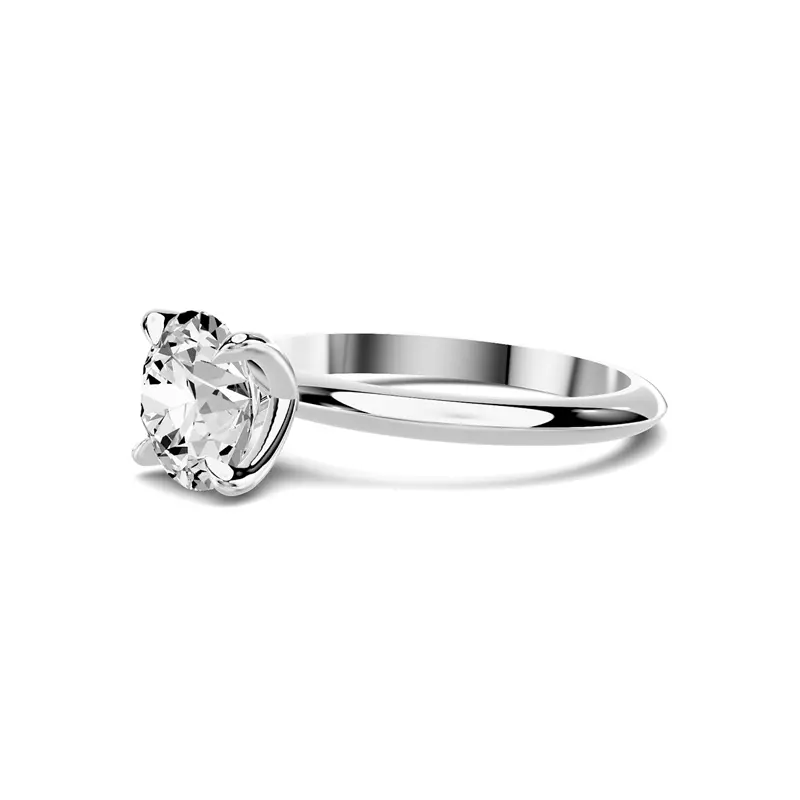 14K White Gold Serra Knife Edge Engagement Ring (2mm)