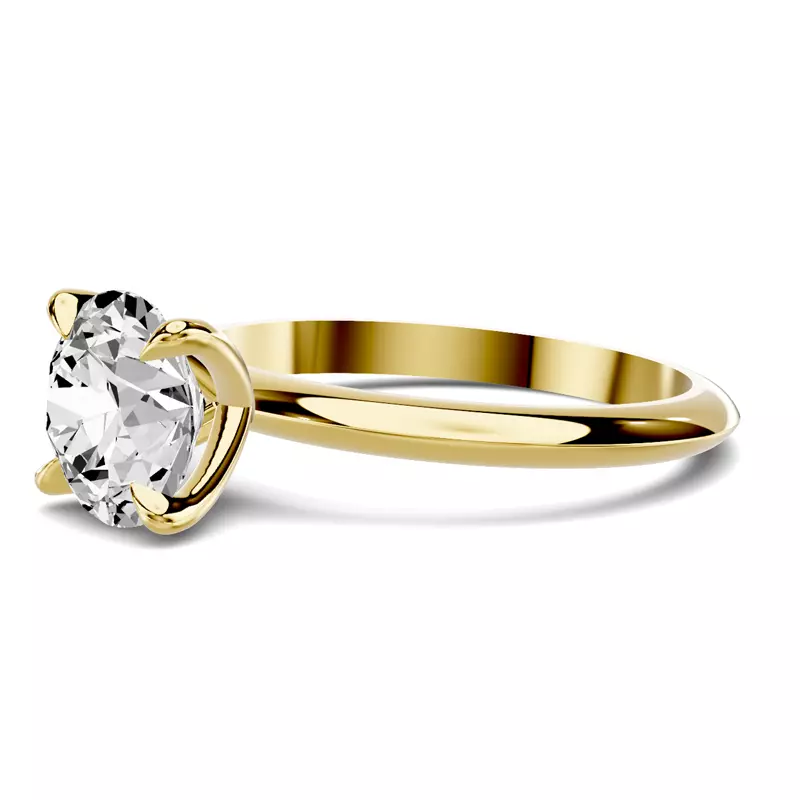 14K Yellow Gold Serra Knife Edge Engagement Ring (2mm)