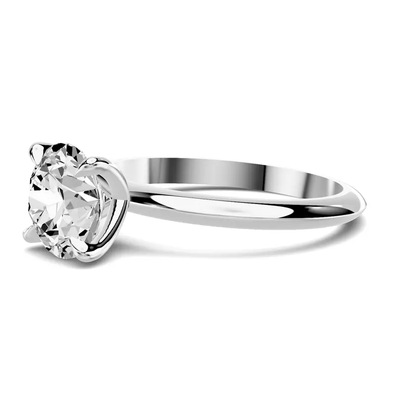 Platinum Serra Knife Edge Engagement Ring (2mm)