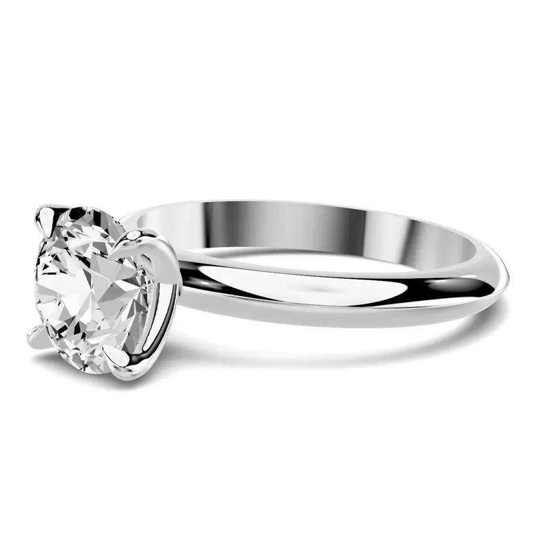 14K White Gold Serra Knife Edge Engagement Ring (2.5mm)